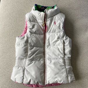 Girls Ralph Lauren reversible vest. Almost perfect condition.